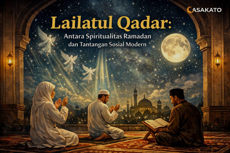 Ilustrasi Lailatul Qadar sebagai malam spiritual umat Islam di bulan Ramadan.