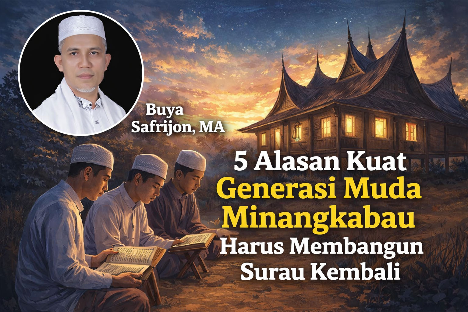 Generasi muda Minangkabau membangun surau