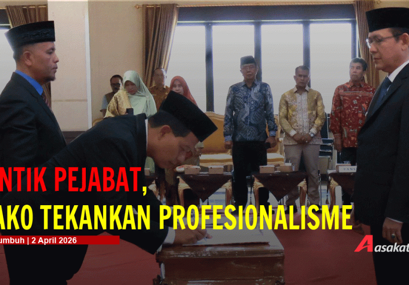 Wali Kota Payakumbuh Zulmaeta melantik sejumlah pejabat, termasuk Direktur PDAM Tirta Sago. Ia menekankan profesionalisme dan peningkatan pelayanan publik