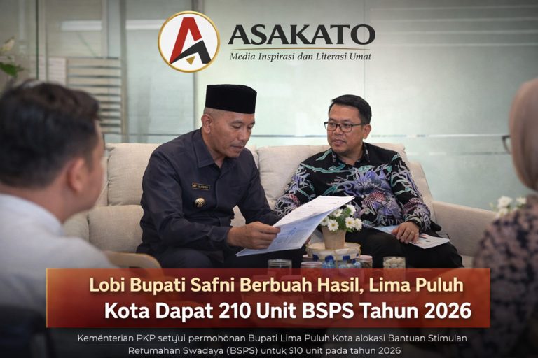 Lobi Bupati Lima Puluh Kota Safni ke Kementerian PKP berhasil mendapatkan bantuan BSPS 210 unit tahun 2026