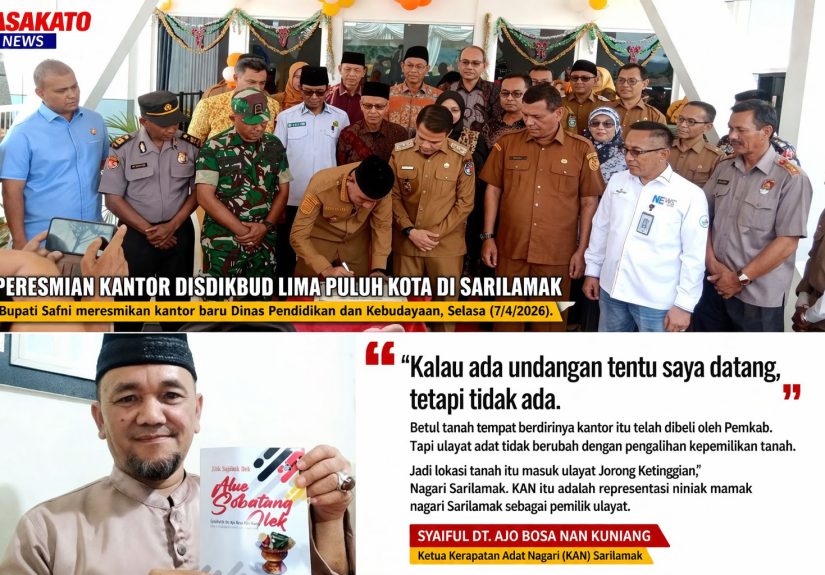 Peresmian Kantor Disdikbud Kabupaten Lima Puluh Kota di Sarilamak oleh Bupati Safni