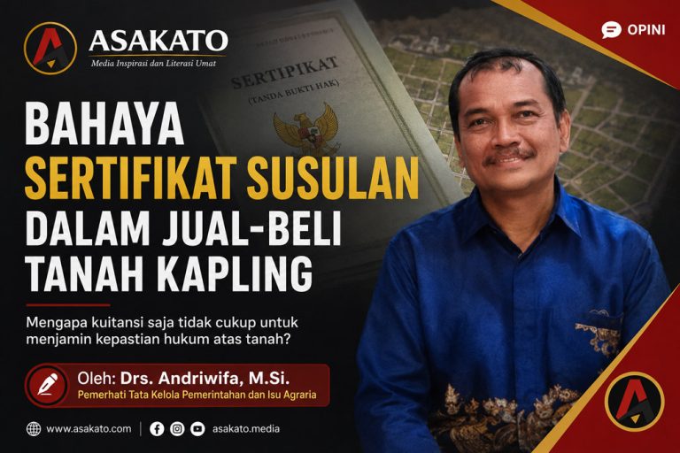 Bahaya sertifikat susulan dalam jual-beli tanah kapling oleh Drs Andriwifa MSI