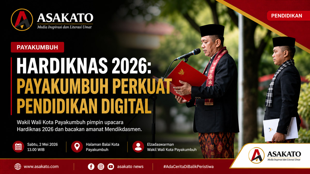 Upacara Hardiknas 2026 di Payakumbuh dipimpin Wawako