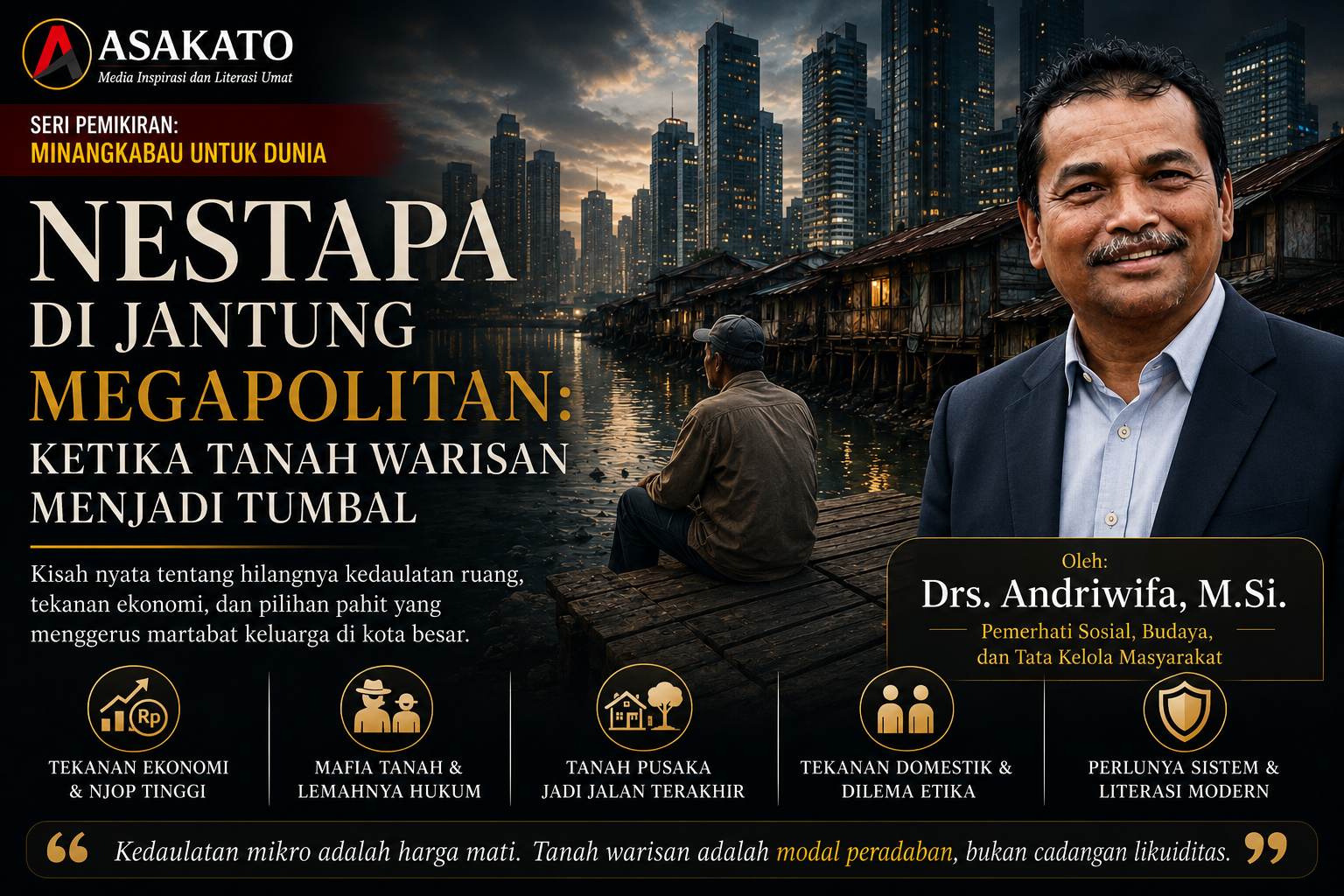 Nestapa tanah warisan di jantung megapolitan karya Drs Andriwifa MSi