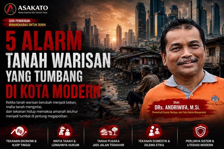 Drs Andriwifa MSi membahas tanah warisan dan mafia tanah di kota modern