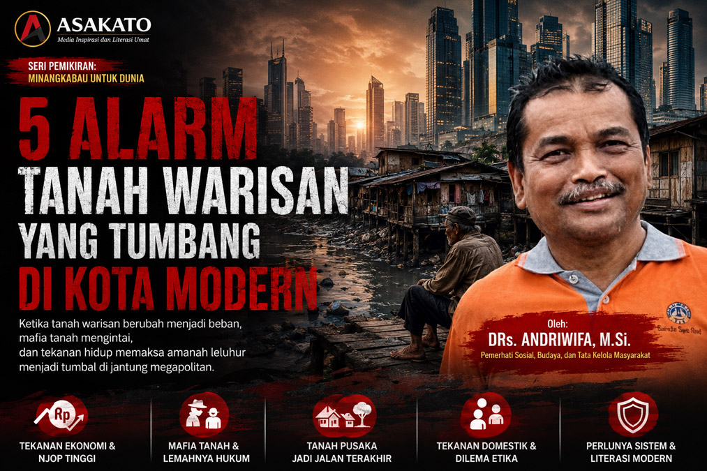 Drs Andriwifa MSi membahas tanah warisan dan mafia tanah di kota modern