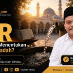 Ngaji Taqrib Seri 03 tentang jenis air untuk bersuci menurut Matan Taqrib dengan ilustrasi air wudhu dan masjid.