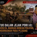 Ilustrasi Jejak PDRI 1949 di Koto Tuo menampilkan Mushalla Pincuran Sabil, Tugu Balai Gadang, dan kisah kurir gerilya serta perjuangan rakyat melawan Belanda.