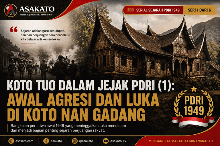 Rumah gadang saksi sejarah PDRI 1949 di Nagari Koto Tuo, Kabupaten Lima Puluh Kota.