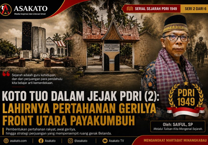 Makam Pahlawan Koto Nan Gadang dan Monumen Perjuangan PDRI 1949 dalam ilustrasi artikel Koto Tuo dalam Jejak PDRI Seri 2 karya Saiful SP.