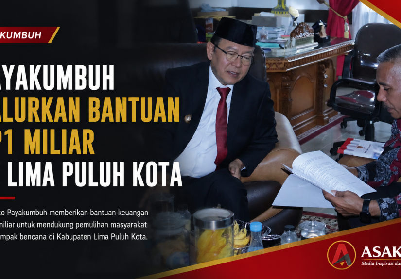 Wali Kota Payakumbuh Zulmaeta menerima proposal bantuan keuangan Rp1 miliar dari Bupati Lima Puluh Kota Safni Sikumbang untuk pemulihan pascabencana.