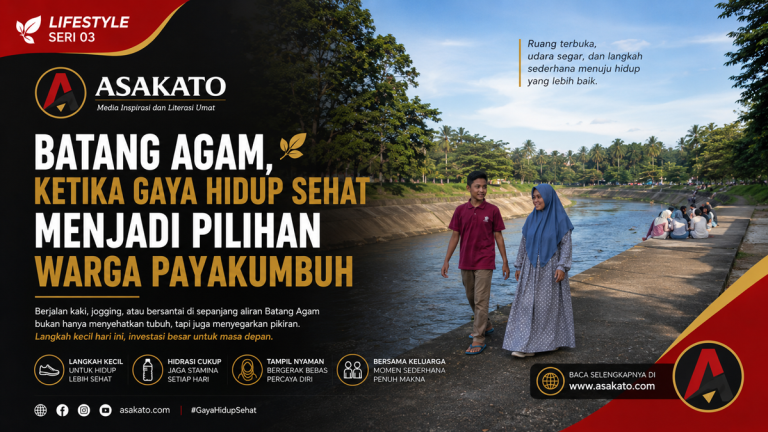 Warga menikmati aktivitas di Batang Agam sebagai bagian gaya hidup sehat di Payakumbuh