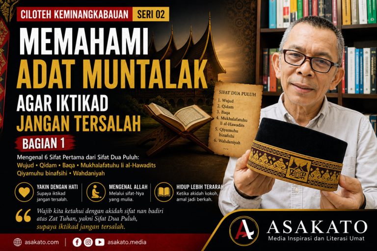 H Saiful Guci Dt Rajo Sampono menjelaskan Adat Muntalak dan Sifat Dua Puluh