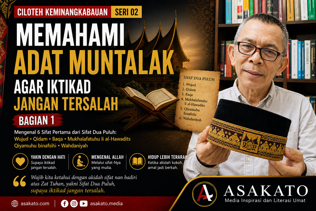 H Saiful Guci Dt Rajo Sampono menjelaskan Adat Muntalak dan Sifat Dua Puluh