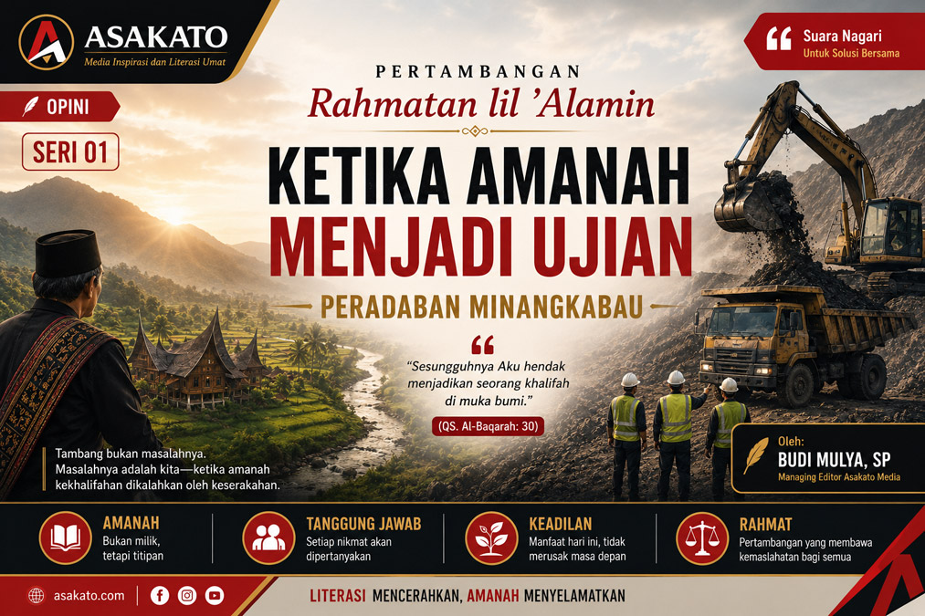 Pertambangan Rahmatan lil 'Alamin Seri 1 Ketika Amanah Menjadi Ujian Peradaban Minangkabau