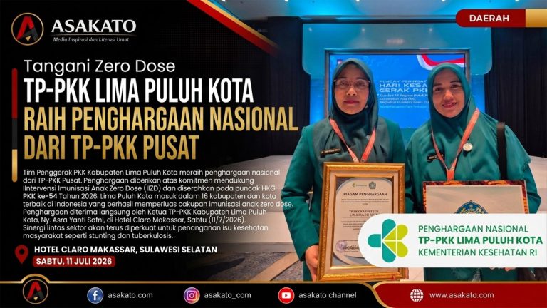 TP-PKK Lima Puluh Kota raih penghargaan nasional penanganan Zero Dose