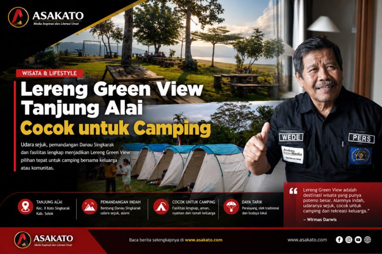 Lereng Green View Tanjung Alai cocok untuk camping