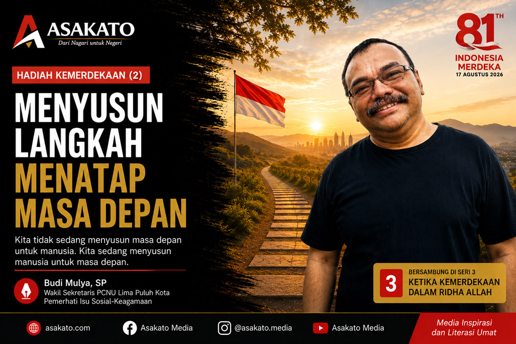 Budi Mulya dalam visual Hadiah Kemerdekaan (2) Menyusun Langkah Menatap Masa Depan
