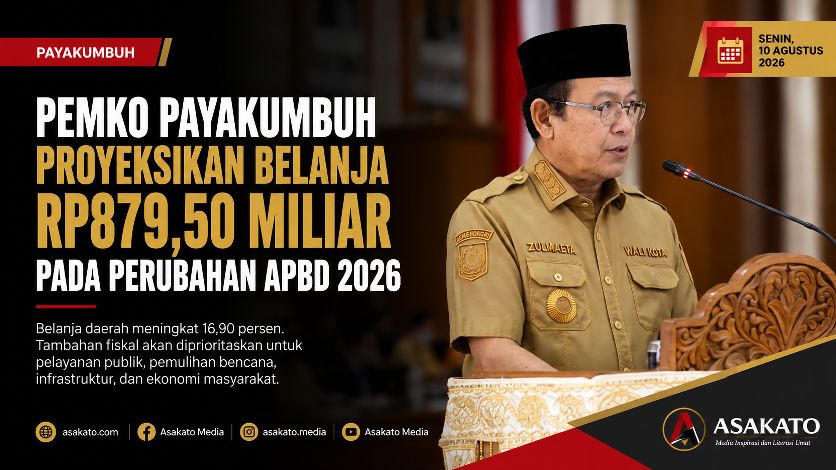 Wali Kota Payakumbuh Zulmaeta menyampaikan perubahan APBD 2026