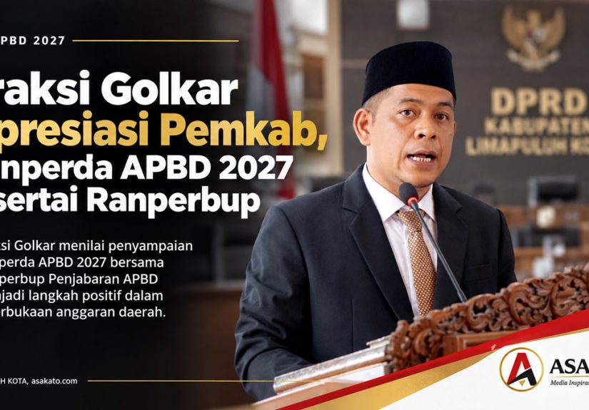 Fajar Rillah Vesky menyampaikan pandangan Fraksi Golkar terkait APBD 2027