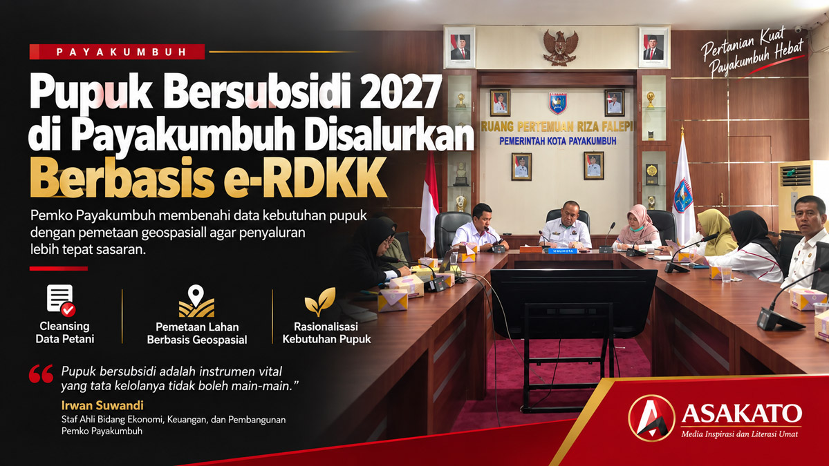 Rapat KP3 Payakumbuh membahas penyaluran pupuk bersubsidi 2027 berbasis e-RDKK