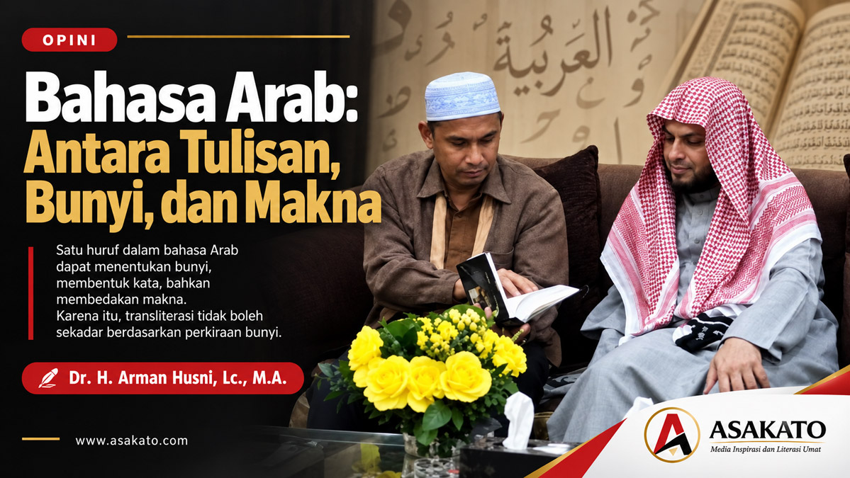 Dr. H. Arman Husni membahas bahasa Arab, tulisan, bunyi, dan makna