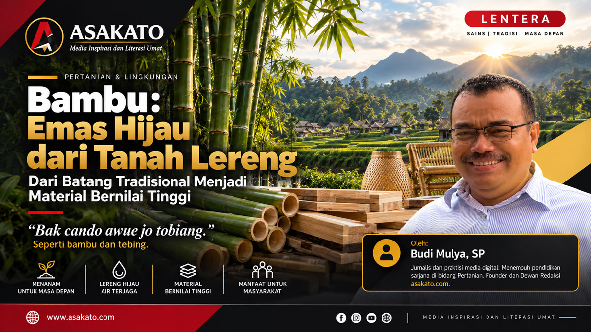 Bambu sebagai emas hijau dari tanah lereng dan material bernilai tinggi