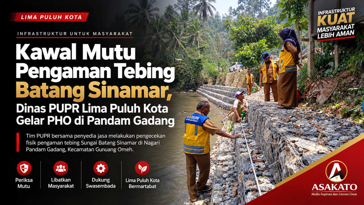 PUPR Lima Puluh Kota gelar PHO pengaman tebing Batang Sinamar di Pandam Gadang