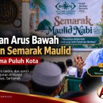Abdul Fatah memimpin Semarak Maulid dan zikir LAZISNU Lima Puluh Kota di Masjid Hayatunnufus Purwajaya